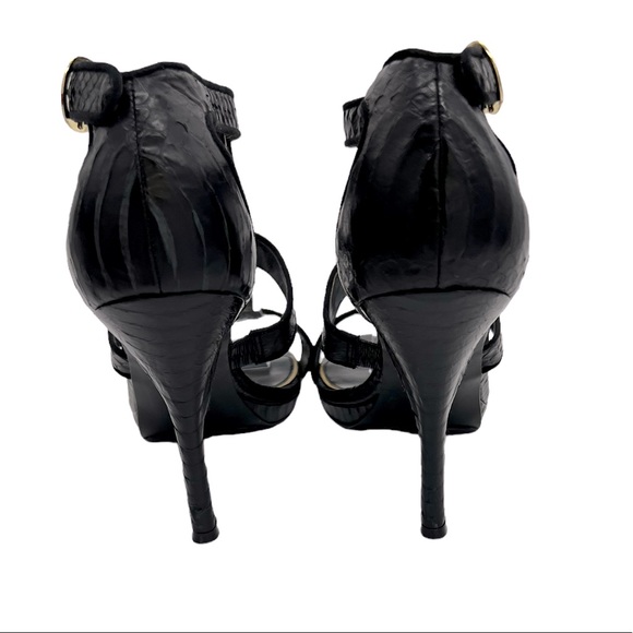 Ralph Lauren “Lauren” all leather strappy platform high heel  in size 9.5 M - Picture 5 of 9